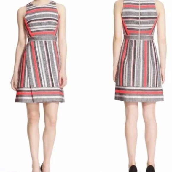 Kate Spade Ribbon Jacquard Dress Size 4 - Picture 1 of 5